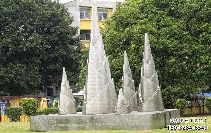 竹笋雕塑承接，景观雕塑，不锈钢竹笋雕塑厂家优价
