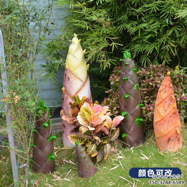 竹笋雕塑供需，小区雕塑，不锈钢竹笋雕塑制造厂家