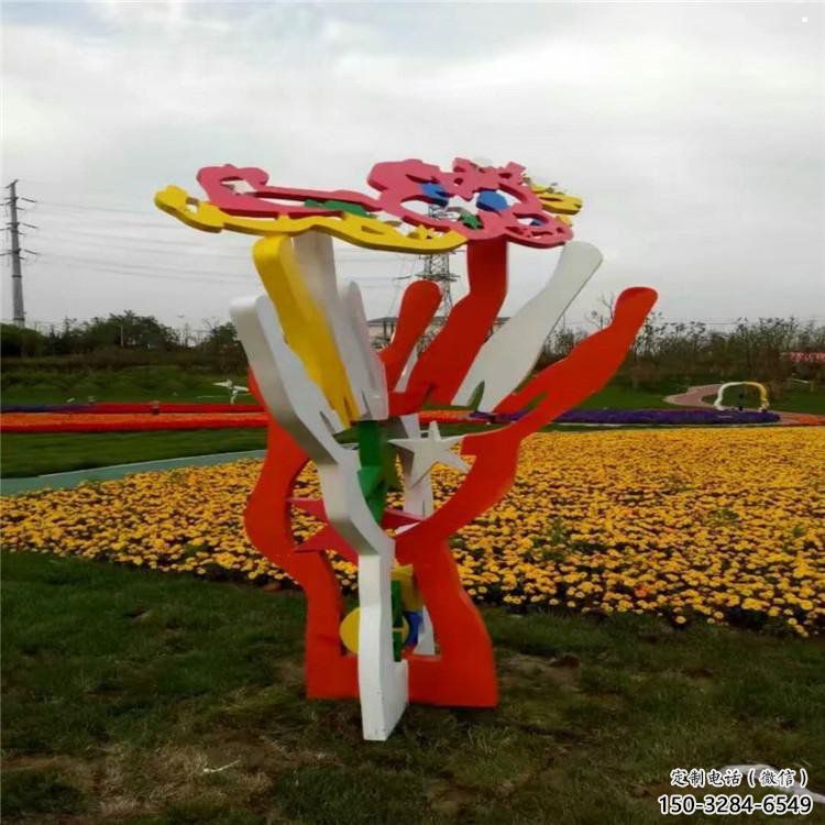 花树雕塑厂家，标识雕塑，不锈钢花树雕塑选用