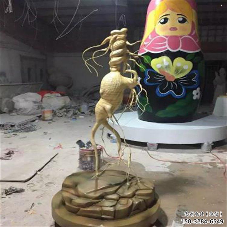 人参雕塑通用,彩钢制作,景观人参树雕塑指用 人参雕塑通用,彩钢制作,景观人参树雕塑指用