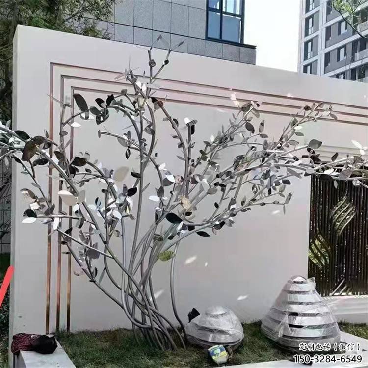 枫树雕塑优选,白钢构件,不锈钢枫树雕塑工程 枫树雕塑优选,白钢构件,不锈钢枫树雕塑工程
