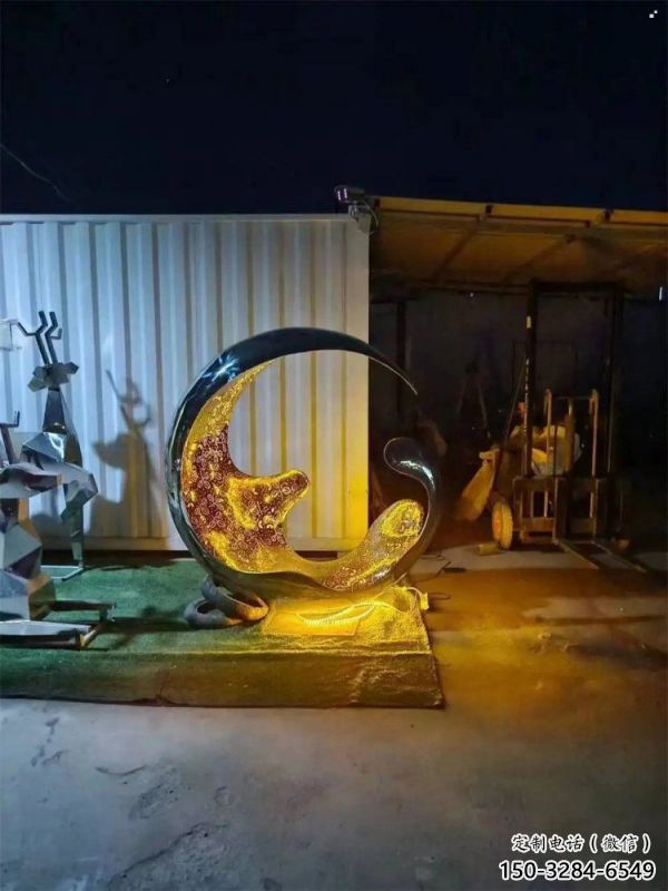 灯光水滴雕塑厂家,抽象理念,不锈钢环形水滴雕塑 灯光水滴雕塑厂家,抽象理念,不锈钢环形水滴雕塑