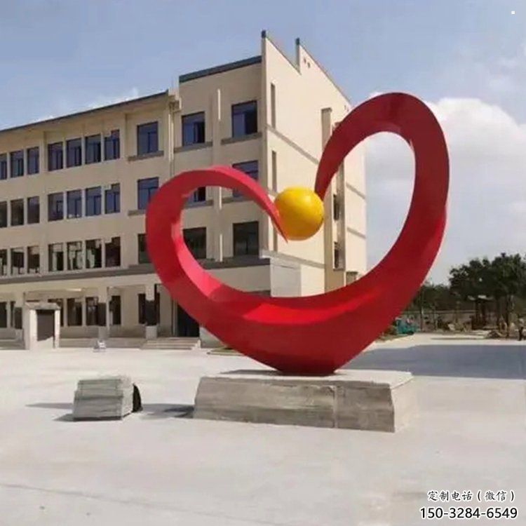 爱心雕塑提供,多彩艺术,中式烤漆爱心雕塑通用 爱心雕塑提供,多彩艺术,中式烤漆爱心雕塑通用