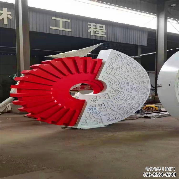 圆环雕塑制作选用，景区案例，美陈景观制造商