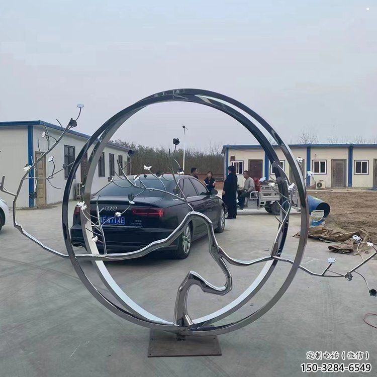 圆环树雕塑点击,景观雕塑,不锈钢圆环树雕塑制作 圆环树雕塑点击,景观雕塑,不锈钢圆环树雕塑制作