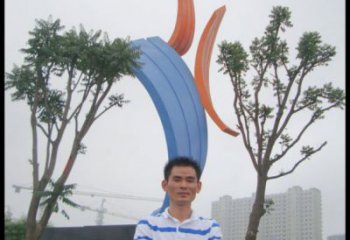 中式丝带雕塑
