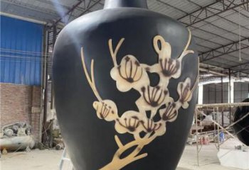 制造花瓶雕塑专供，地标摆件，玻璃钢花瓶雕塑订做