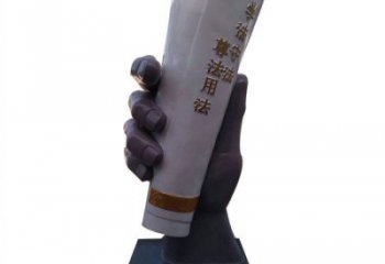 大型手卷雕塑公司，花园小品，玻璃钢手卷雕塑提供