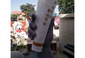 手卷雕塑通用，陆地摆件，各类玻璃钢手卷雕塑点击