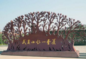 镂空树雕塑订做，城市雕塑，镂空剪纸树雕塑精品