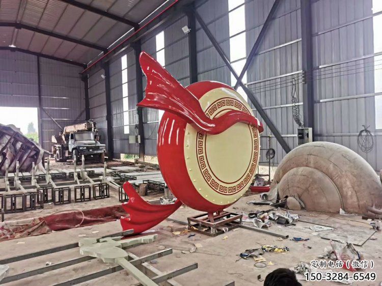 房地产战鼓雕塑 房地产战鼓雕塑