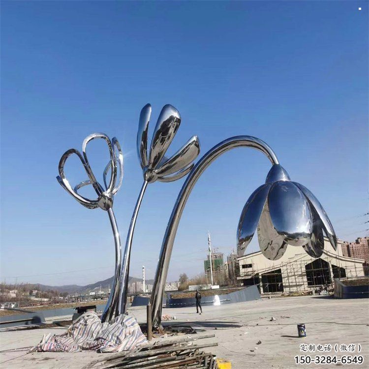漳州百合花雕塑承接,城市装饰,大型不锈钢百合花雕塑公司 漳州百合花雕塑承接,城市装饰,大型不锈钢百合花雕塑公司