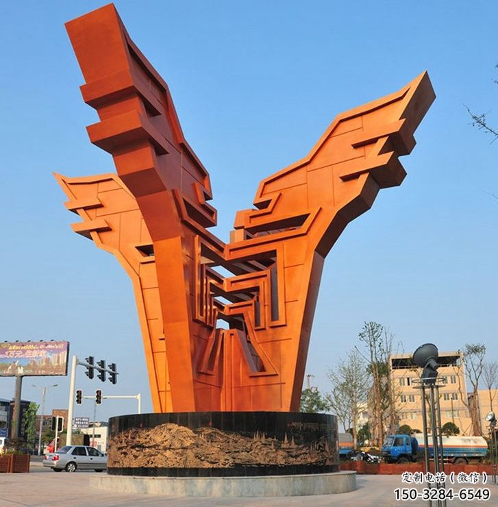 韶关城市精神堡垒雕塑,抽象建筑元素,广场景观雕塑小品 韶关城市精神堡垒雕塑,抽象建筑元素,广场景观雕塑小品