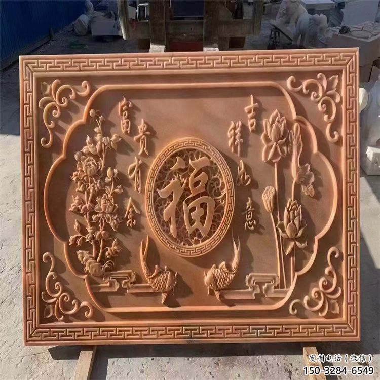 文昌浮雕制造商，室外软装，景观福字浮雕制作厂家