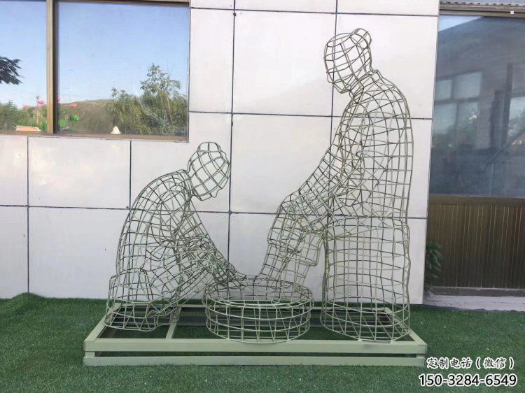 吉林镂空洗脚雕塑制作,园林装饰,铁艺孝道人物雕塑 吉林镂空洗脚雕塑制作,园林装饰,铁艺孝道人物雕塑