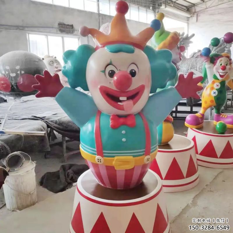 聊城公园小丑雕塑 聊城公园小丑雕塑