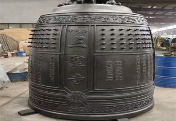 巴中三圣寺铜钟雕塑-铸铜钟雕塑-平直形结构